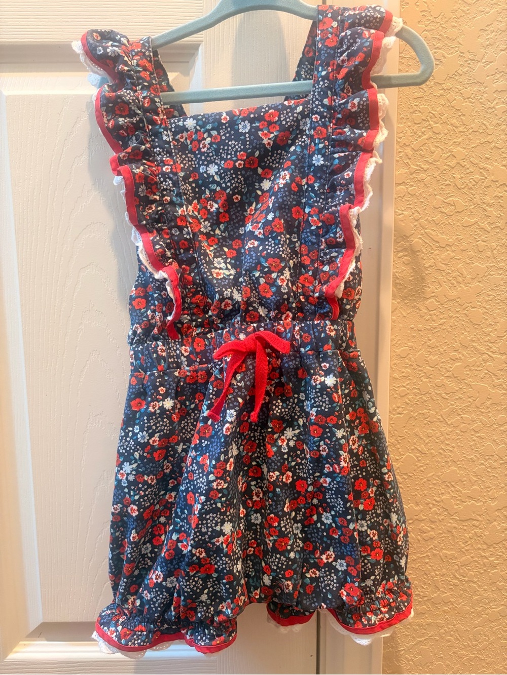 Love & grow clothing co Navy Floral One-Piece Romper